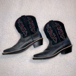 Ariat ATS Black Narrow Square Toe Boots Size 9.5 Women’s